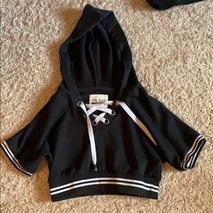 Hooded Crop Tshirt